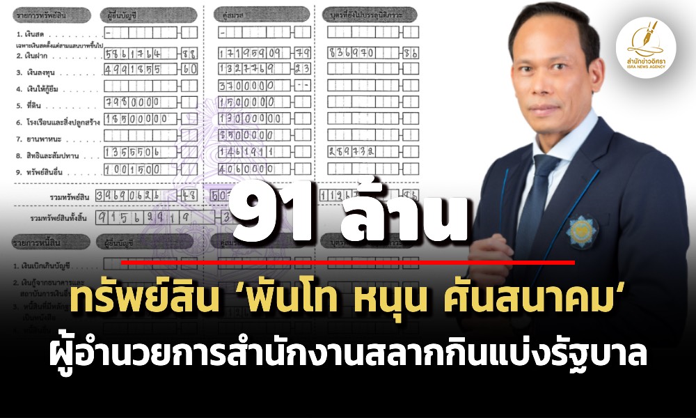 91-ล้าน!-ทรัพย์สิน-‘พันโท-หนุน-ศันสนาคม'-ผอสำนักงานสลากกินแบ่งรัฐบาล-รายได้-7-ล./ปี