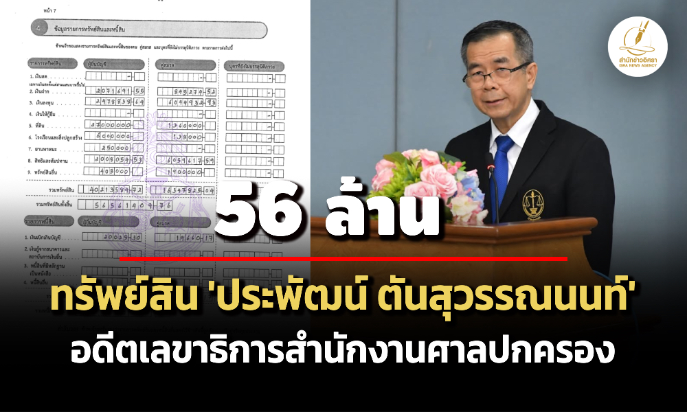 56-ล้าน!-ทรัพย์สิน-‘ประพัฒน์-ตันสุวรรณนนท์'-อดีตเลขาฯศาลปกครอง-รายได้-22-ล./ปี