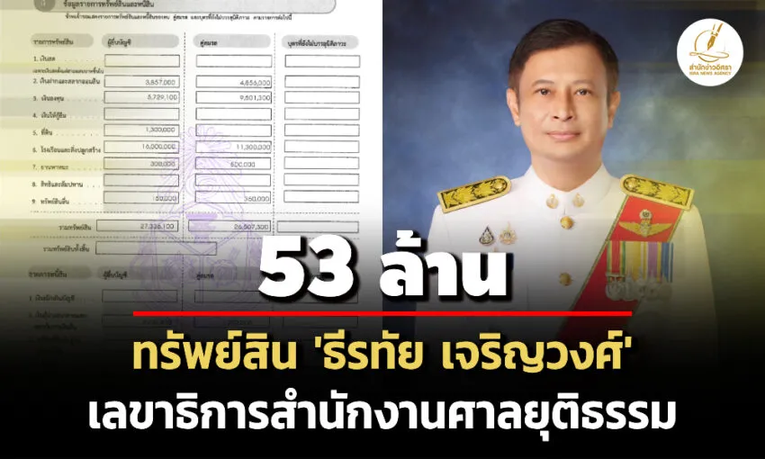 fifty-three-ล้าน!-ทรัพย์สิน-‘ธีรทัย-เจริญวงศ์’-เลขาฯสำนักงานศาลยุติธรรม-รายได้-26-ล./ปี