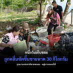 หนึ่งวันเก็บขยะถูกคลื่นซัดขึ้นชายหาด-30-กิโลกรัม-ที่อุทยานแห