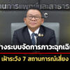 สธประชุม-คณะกรรมการสร้างระบบจัดการภาวะฉุกเฉินฯ-นัดแรก-เฝ้าระวัง-7-สถานการณ์เสี่ยง