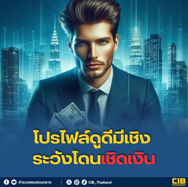 โปรไฟล์ดูดีมีเชิง-ระวังโดนเชิดเงิน️.-ลักษณะของมิจฉาชีพหลอ