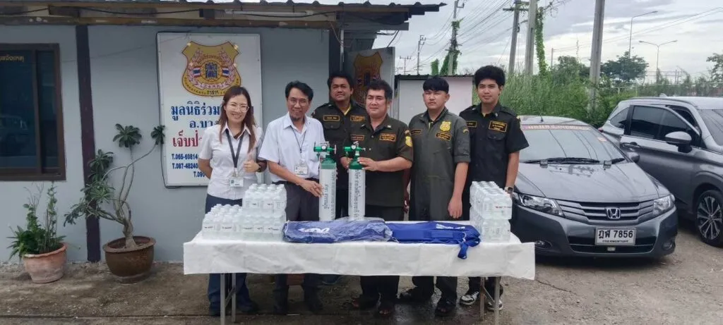 ขอขอบคุณบริษัทสายไฟฟ้าไทยยาซากิ-ที่มอบอุปกรณ์ปฐมพยาบาลให้กั-|-2025-05-26-07:38:00
