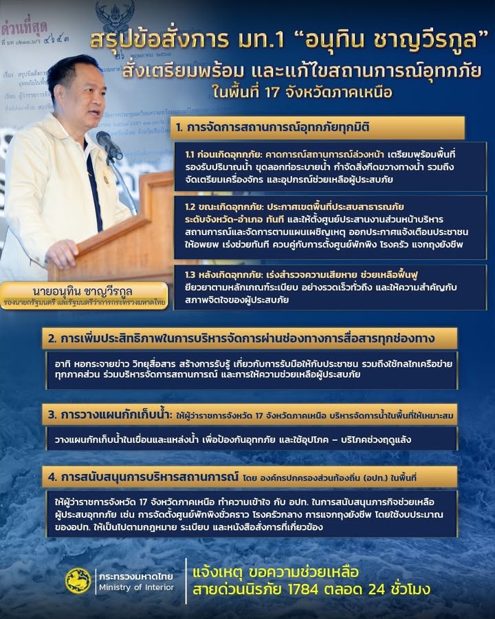 -มหาดไทย-แจ้งข้อสั่งการ-มท.1-ให้ผู้ว่าฯ-17-จังหวัด-เตรียมพร