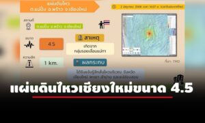 แผ่นดินไหวขนาด-45-ความลึก-1-กม.-กระทบเชียงใหม่-พะเยา-ลำปาง-แม่ฮ่องสอน