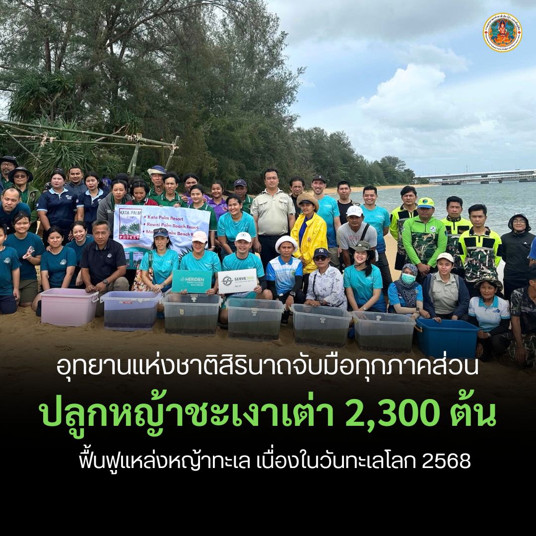 “อุทยานแห่งชาติสิรินาถร่วมมือทุกภาคส่วน-ร่วมฟื้นฟูหญ้าทะเล-