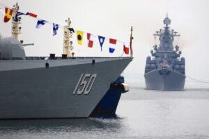 พฤติกรรมเรือรบของรัสเซียการฝึกซ้อมในทะเลญี่ปุ่นรายงาน-tass-รายงาน