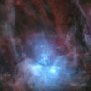 pleiades-ในสีม่วงและสีน้ำเงิน