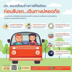 ปภ-แนะข้อควรปฏิบัติขับรถทางไกล.ปลอดภัยอุบัติเหตุทางถนน-กรม