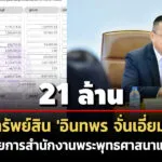 21-ล้าน-ทรัพย์สิน-‘อินทพร-จั่นเอี่ยม’-ผอสำนักงานพระพุทธศาสนาแห่งชาติ-รายได้-18-ล./ปี