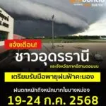 แจ้งเตือน️ชาวจังหวัดอุดรธานี-เตรียมรับมือพายุฝนฟ้าคะนอง-19-