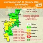 (31/7/68)-…บริเวณภาคเหนือมีฝนลดลง-แต่ยังคงมีฝนตกหนักบางแห่