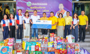 sprc-ร่วมปันน้ำใจช่วยเหลือผู้ประสบภัยชายแดนไทย-กัมพูชา