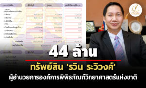 44-ล้าน-ทรัพย์สิน-‘รวิน-ระวิวงศ์’-ผอองค์การพิพิธภัณฑ์วิทยาศาสตร์แห่งชาติ-รายได้-54-ล./ปี