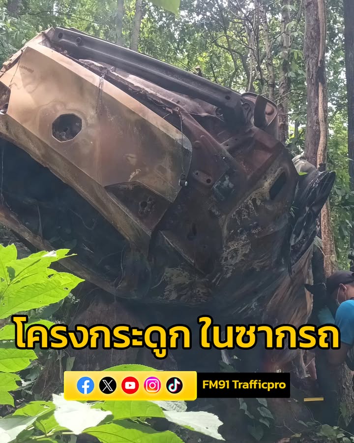 พบโครงกระดูก-ในซากรถเก๋งที่พุ่งตกเขาคอม้า-คาดเกิดเหตุไม่น่าต-|-2025-08-07-19:46:00