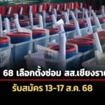 ราชกิจจาฯเผย-เลือกตั้งซ่อมสสเชียงรายเขต-7-วันที่-14-กย-รับสมัคร-13-17-สค.นี้