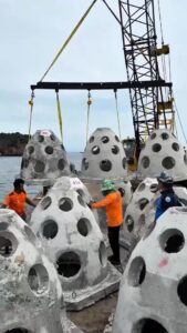 สำนักงานทรัพยากรทางทะเลและชายฝั่งที่-3-(เพชรบุรี)-จัดวางปะก
