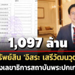 1,097-ล้าน-ทรัพย์สิน-‘อิสระ-เสรีวัฒนวุฒิ’-ก่อนได้รับเลือกเป็นเลขาธิการสถาบันพระปกเกล้าคนใหม่