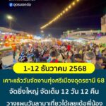 -เคาะแล้วกำหนดวันจัด-งานทุ่งศรีเมืองอุดรธานี2568-เคาะมื้อเ