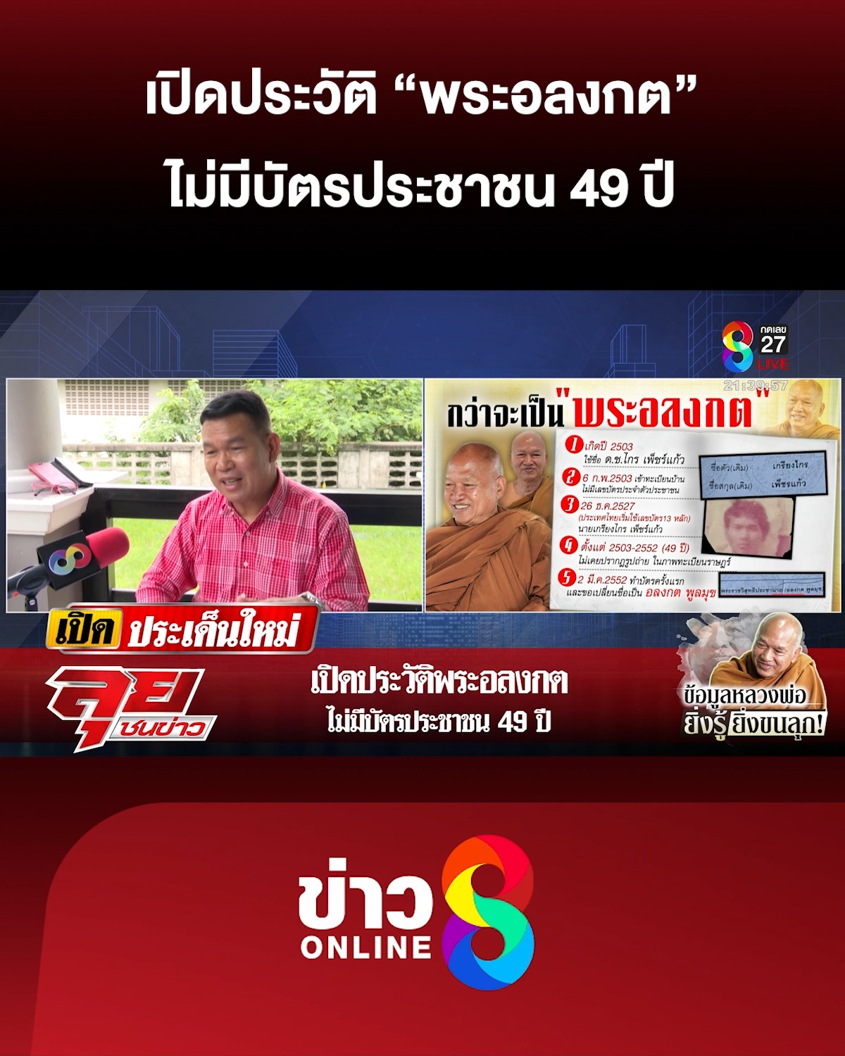 เปิดประวัติ-พระอลงกต-ไม่มีบัตรประชาชน-49-ปี-|-ลุยชนข่าว-ออนไลน์-|-24-ส.ค