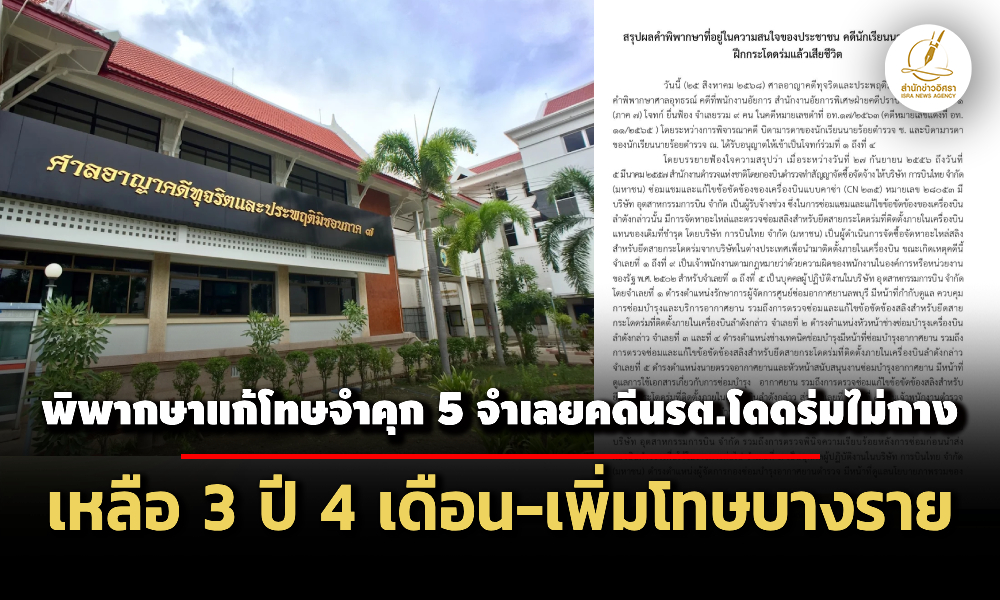 ศาลอุทธรณ์พิพากษาแก้โทษจำคุก-5-จำเลยคดีนรต.โดดร่มไม่กาง-เหลือ-3-ปี-4-เดือน-เพิ่มโทษบางราย