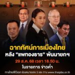 ฉากทัศน์การเมืองไทย-หลัง-แพทองธาร-พ้นนายกรัฐมนตรี.-ศาลรัฐ