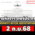 แพร่ประกาศโปรดเกล้าฯ-‘สราวุธ’-ตุลาการศาล-รธน2-กย-หลังตัดสินคดี-‘แพทองธาร’-29-สค. 