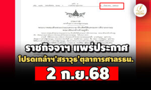 แพร่ประกาศโปรดเกล้าฯ-‘สราวุธ’-ตุลาการศาล-รธน2-กย-หลังตัดสินคดี-‘แพทองธาร’-29-สค. 