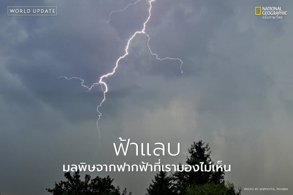 ฟ้าแลบที่ส่องแสงวาบบนท้องฟ้าในคืนพายุไม่ได้เป็นเพียงภาพน่าตื