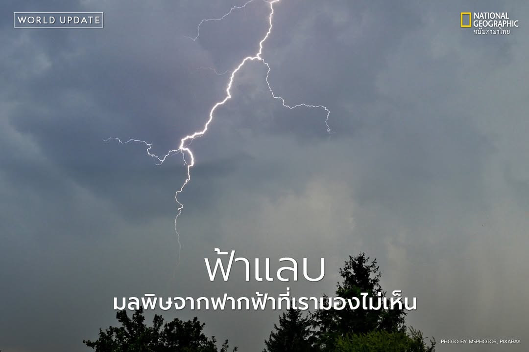ฟ้าแลบที่ส่องแสงวาบบนท้องฟ้าในคืนพายุไม่ได้เป็นเพียงภาพน่าตื