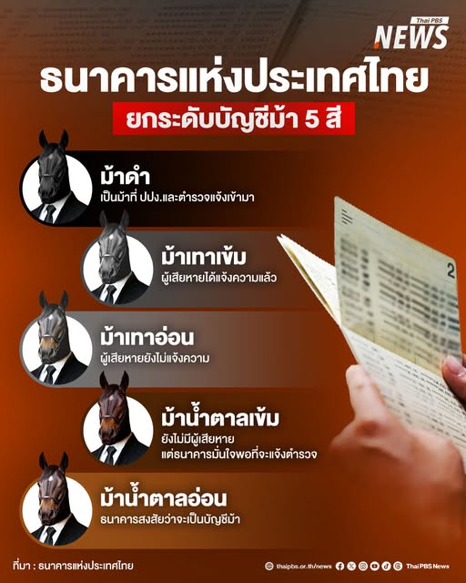 ธนาคารแห่งประเทศไทยยกระดับการจัดการบัญชีม้า-ด้วยการแบ่งระดับ