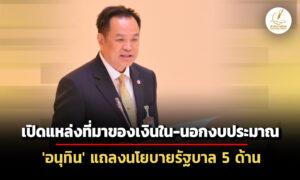 อนุทิน-แถลงนโยบายรัฐบาลต่อรัฐสภา-5-ด้าน-ชู-คนละครึ่ง-ไม่สนับสนุนกาสิโน-การพนันแฝง