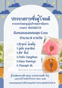 ประกาศรายชื่อผู้โชคดีจากการร่วมสนุกลุ้นรับของรางวัลจากวารสาร