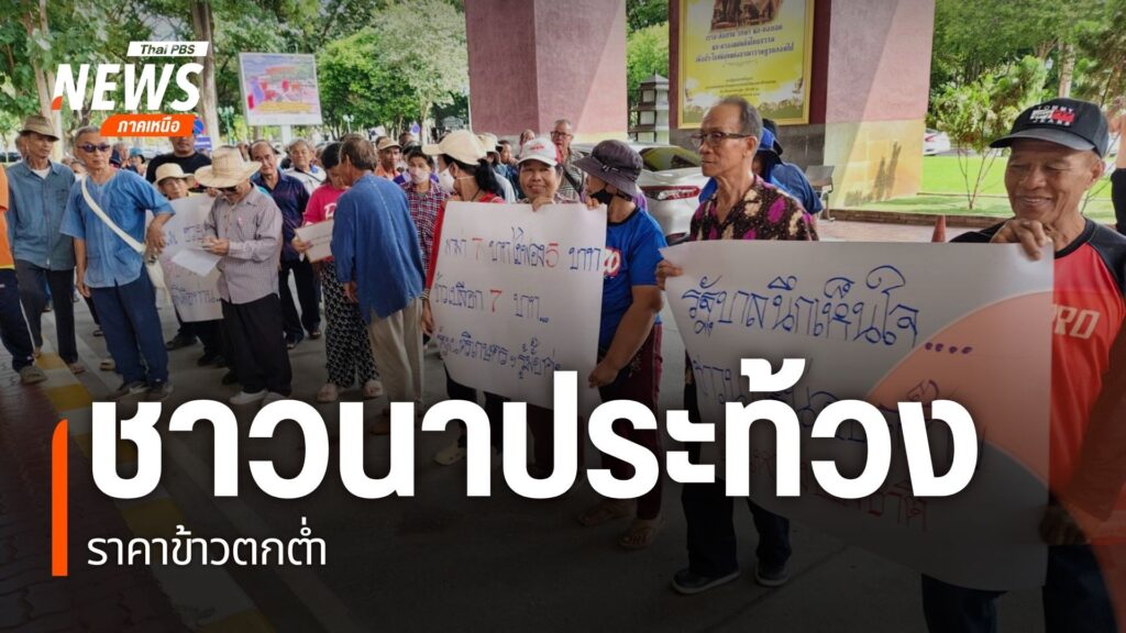ชาวนาในจังหวัดเชียงใหม่-รวมตัวยื่นหนังสือต่อผู้ว่าราชการจังห