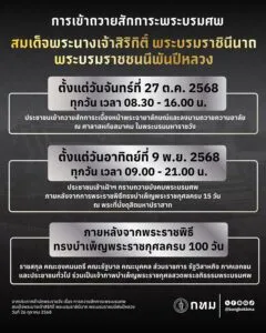 การเข้าถวายสักการะพระบรมศw-สมเด็จพระนางเจ้าสิริกิติ์-พระบรมร-|-2025-10-26-13:50:00