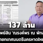 137-ล้าน-ทรัพย์สิน-‘ณรงค์พร-ณ-พัทลุง’-นายกเทศมนตรีนครหาดใหญ่-รายได้-69-ล./ปี
