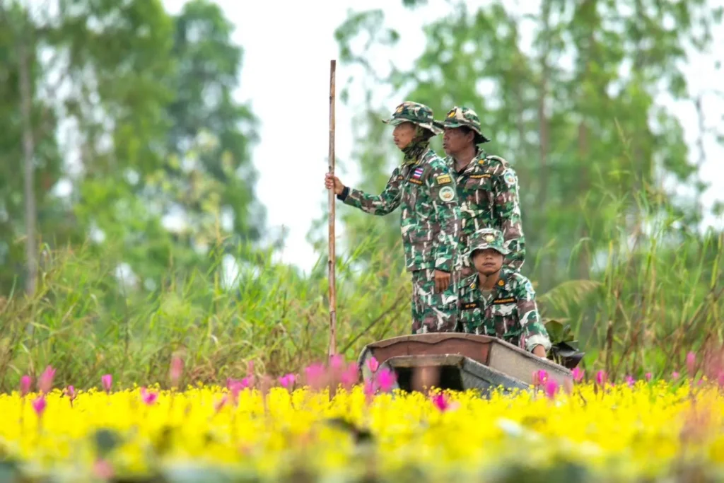 เจ้าหน้าที่พิทักษ์ป่า-เขตห้ามล่าฯ-บึงบอระเพ็ด-นำทีมลาดตระเว