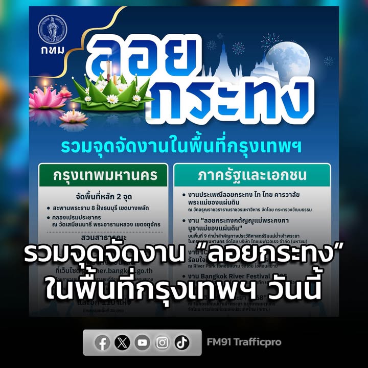 รวมจุดจัดงาน-ลอยกระทง-ในพื้นที่กรุงเทพฯ-วันนี้-อ่านต่อในคอ-|-2025-11-05-02:43:00