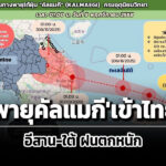 กรมประกาศ’พายุคัลแมกี’เข้าไทย-ส่งผลอีสาน-ใต้-ฝนตกหนัก-สธจัดทีมดูแลสุขภาพ-ประชาชน
