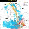 gistda-แจ้งเตือนพื้นที่ลุ่มเจ้าพระยา-สัญญาณน้ำเอ่อจากการระบ
