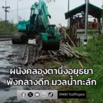 ผนังคลองตานึ่งอยุธยาพังกลางดึก-มวลน้ําทะลักจากแม่น้ำน้อยเข้า-|-2025-11-08-05:09:00