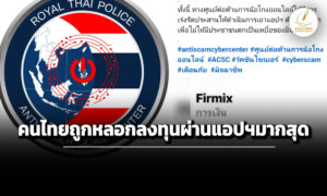 เตือนภัยปี-68-คนไทยถูกลวงลงทุนผ่านแอปพลิเคชันมากสุด-เสียหายกว่า-63-พันล้าน