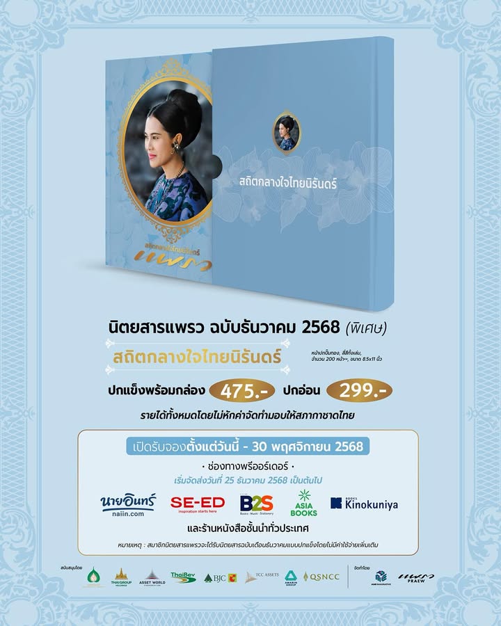 นิตยสารแพรว-ฉบับธันวาคม-2568-(พิเศษ)-สถิตกลางใจไทยนิรันดร์
