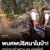 ผงะ-พบศwปริศนาถูกฆาตกรรมเผาอำพรางในป่า-ตำรวจเร่งคลี่คลายคดี