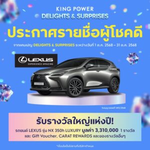 ประกาศรายชื่อผู้โชคดีจากแคมเปญ