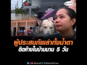 ผู้ประสบภัยเล่าทั้งน้ำตา  ติดค้างในบ้านนาน 5 วัน อัพเดทข่าว