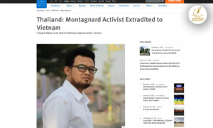 ็hrw-ชี้ไทยละเมิดพันธกรณีสิทธิรุนแรง-หลังส่งตัวนักเคลื่อนไหวเวียดนามกลับ-ปท.-ส่อถูกทรมาน