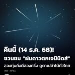 คืนนี้-(14-ธค.-68)-ชวนชม-ฝนดาวตกเจมินิดส์-สองทุ่มถึงตีสอ