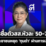 สุดารัตน์-เผยมีการซื้อตัวสสหัวละ-50-70-ล-วอนประชาชนหยุดทุนสแกมเมอร์ซื้อประเทศผ่านเลือกตั้ง