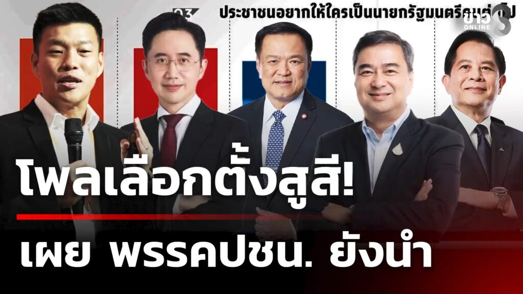 โพลสวนดุสิตชี้การเมืองสูสี-แต่-ปชนยังแรง-|-21-ธ.ค